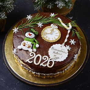 Торт Сливочно-шоколадный Новогодний 1,15 кг 
